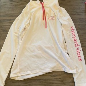 Vineyard Vines White and Pink Long Sleeve